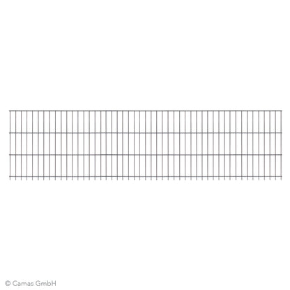 Robuste teilverzinkte Doppelstabmatte 8/6/8