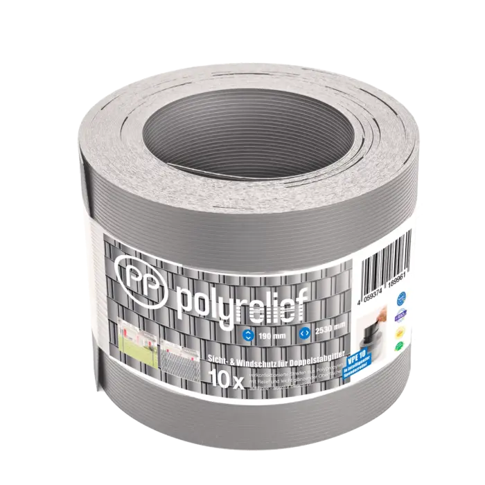 Sicht-und-Windschutz-Streifen-PP-polyrelief-10er-Set - Product image