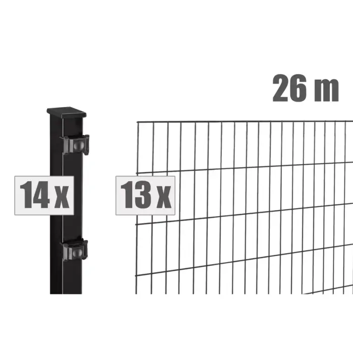 Stabgitterzaun BLACKY inkl. Pfosten - Hero image