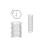 Gabionensäule ONYX - Variant DVGONS2012
