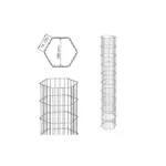 Gabionensäule ONYX - Variant DVGONS2020