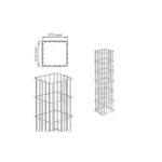 Gabionensäule RUBIN Q - Variant DVGRUQ2712