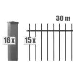 Schmuckzaun BRIENZ inkl. Pfosten - Variant DVPBZ03019009DB703