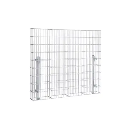 Gabione JUMBO inkl. Pfosten und Fußplatte // zum Aufdübeln - Variant GJUMF2018