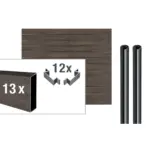 VIDUAL-pure-100-Aluminiumfuellung-Rhombus-Profil-100-x-20-mm - Product image