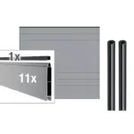 VIDUAL-snap-140-Aluminiumfuellung-Klick-Profil-140-x-20-mm - Product image