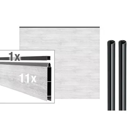 VIDUAL-snap-140-Aluminiumfuellung-Klick-Profil-140-x-20-mm - Product image