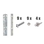 Zaunanschluss - Winkellochleisten - Set passend für Pfosten Typ-A - Variant ZTVWLS16